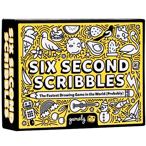 Six Second Scribbles: The frantically fast and fantastically fun drawing game | A family friendly party game for children, teens and adults (Six Second Scribbles)