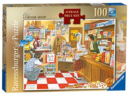 Ravensburger The Corner Shop 100 Piece Jigsaw Puzzle with Extra Large Pieces for Adults and Kids Age 10 Years Up