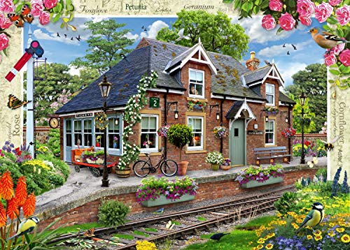 Ravensburger Country Collection No.13 Railway Cottage 1000 Piece Jigsaw Puzzle for Adults and Kids Age 12 Years Up
