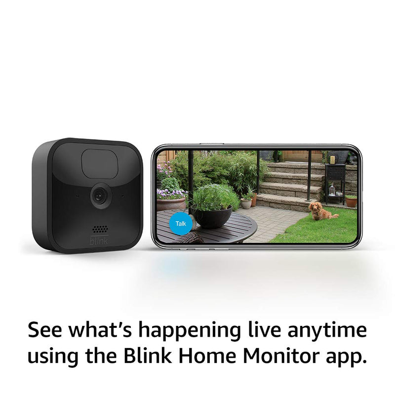 Blink Outdoor security camera with two-year battery life | 2-Camera System + Blink Mini Indoor Pet Camera (1 Camera) | Motion Detection, Blink Subscription Plan Free Trial