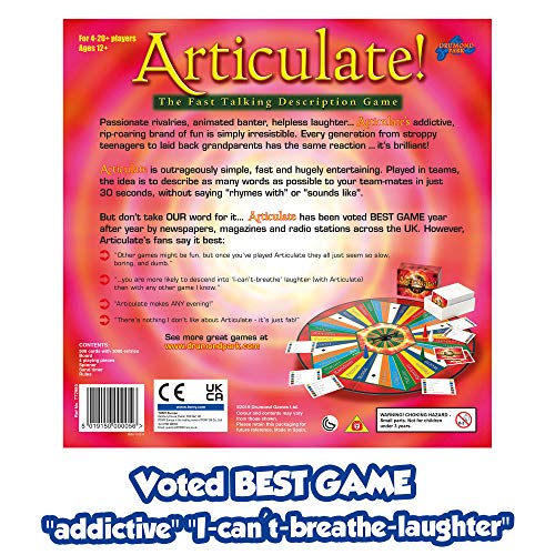 Drumond Park Articulate Family Board Game, The Fast Talking Description Games For Adults And Kids Suitable From 12+ Years For 4-20+ Players