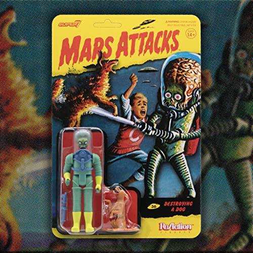 Super7 - Mars Attacks - Alien + Burning Dog