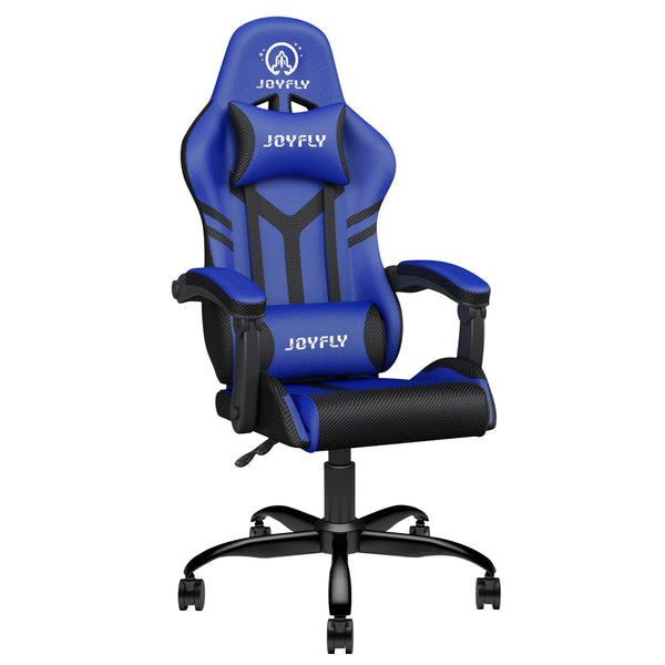 JOYFLY Gaming Chair, Gaming Chair for Adults, Gamer Chair for Ergonomic High Back PC Computer Chair with Lumbar Support, Headrest, for Boys Adults Teens(Black-Blue)