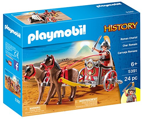 Playmobil 5391 Roman Chariot, Fun Imaginative Role-Play, PlaySets Suitable for Children Ages 4+