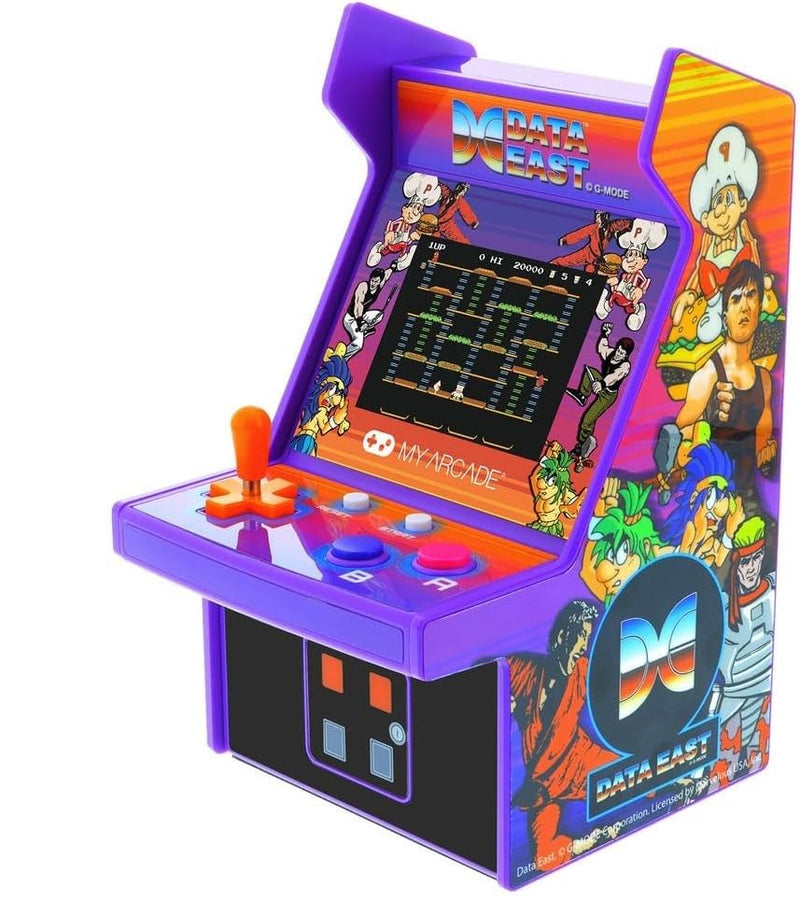 My Arcade Nano Player Date East Hits - 4.5" Fully Playable Portable Mini Arcade Machine with 208 Retro Games, 2.4" Screen Color Display