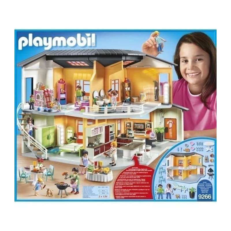 Playmobil 9266 City Life Modern House with Working Doorbell, fun imaginative role play, playsets suitable for children ages 4+