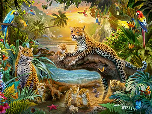 Ravensburger Leopards in the Jungle 1500 Piece Jigsaw Puzzles for Adults and Kids Age 12 Years Up - Wild Animals