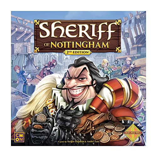 CoolMiniOrNot Inc | Sheriff of Nottingham 2nd Edition | Board Game | Ages 14+ | 3-6 Players | 60+ Minutes Playing Time