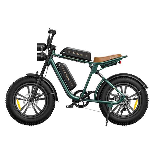 M20 Electric Bike E-bike with 20"×4.0" Fat Tire,75 KM+75 KM Range with 48V 13AH*2 Dual Battery System, Mountain Bike with Shimano 7-Speed for Adults