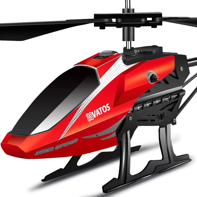 VATOS RC Helicopter, Remote Control Helicopter for Kids Altitude Hold Hobby RC Airplane with Batteries Gyro & LED Light 3.5 Channel Micro Alloy Mini Military Series Indoor Toy Gift for Boys Adults