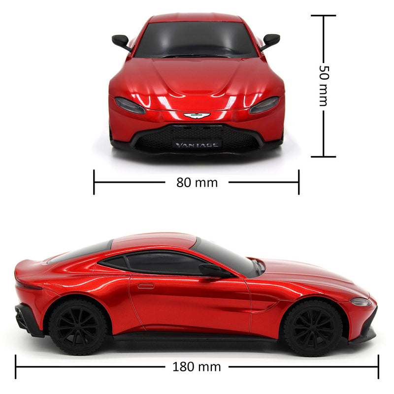 CMJ RC Cars™ Aston Martin Vantage Officially Licensed Remote Control Car. 1:24 Scale Red