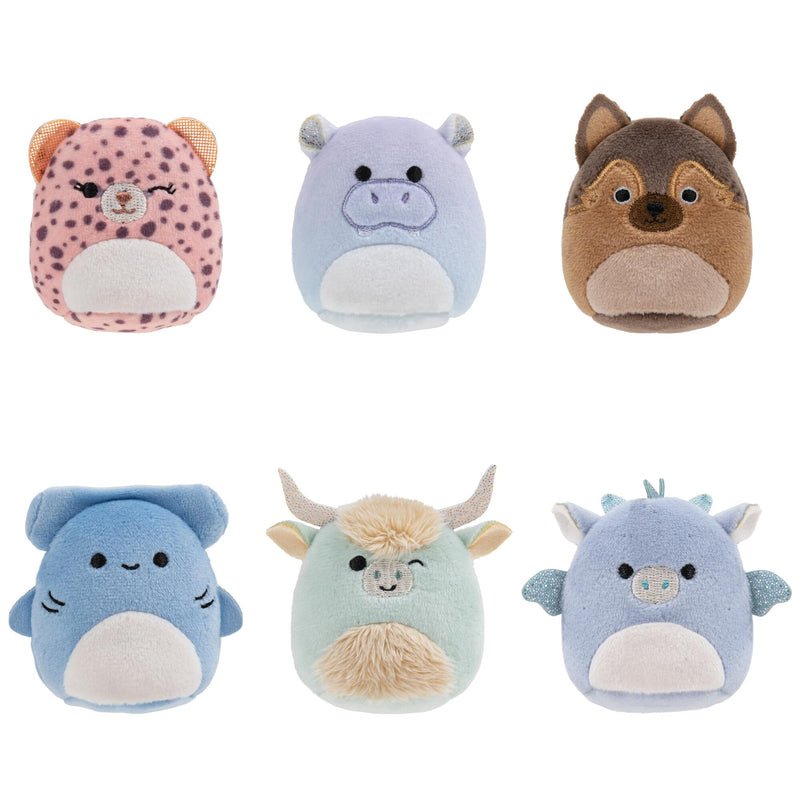 Squishville by Original Squishmallows Varsity Squad Plush - Six 2-Inch Squishmallows Plush Including Nya, Rocket, Benedict, Mario, Dane, and Armie - Toys for Kids