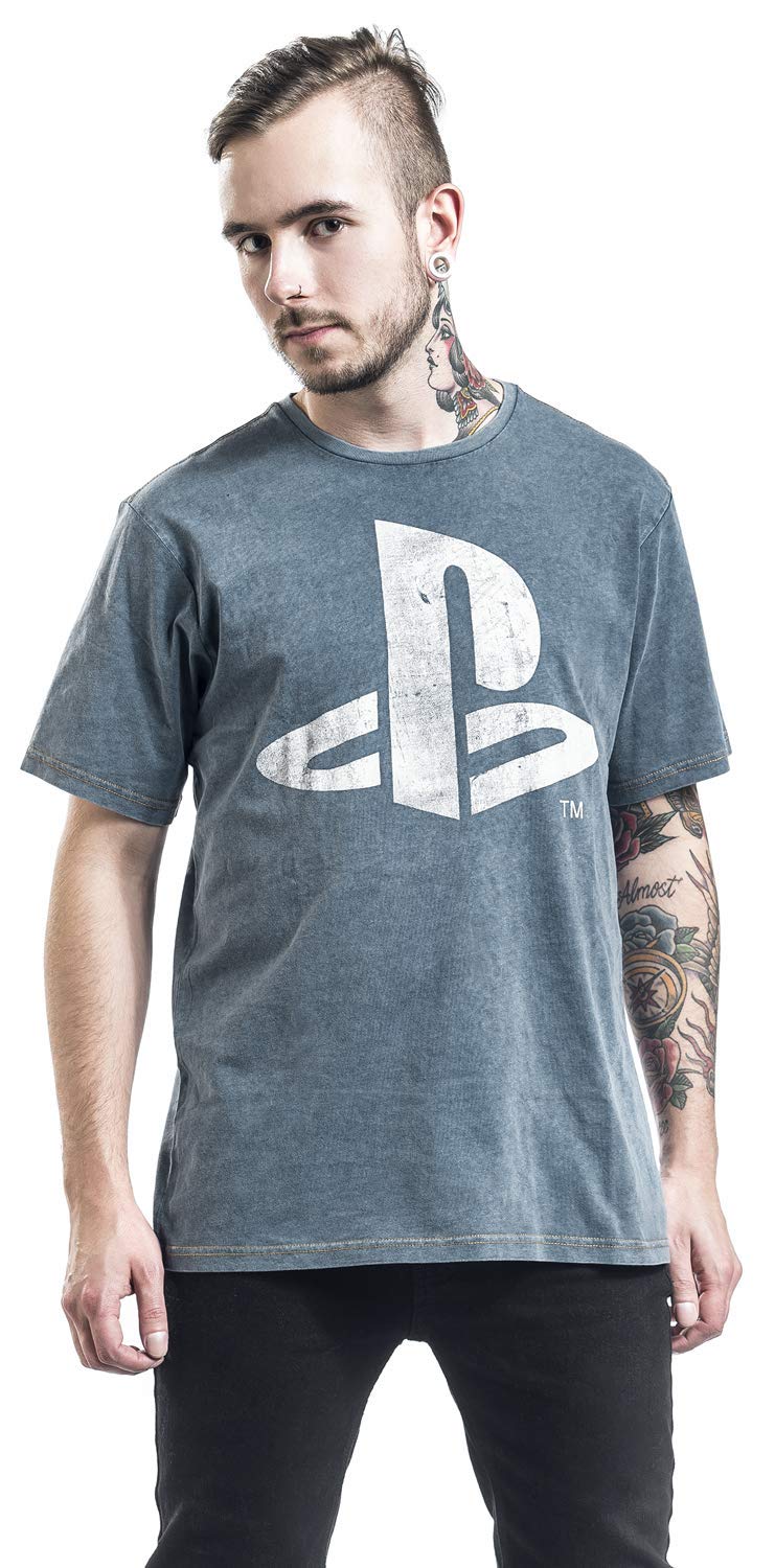 PlayStation Logo T-Shirt Blue XL