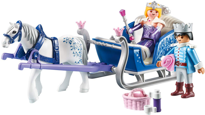 Playmobil 9474 Magic Horse and Sleigh with Royal Couple, Magical World for princes and princesses, Fun Imaginative Role-Play, Playset Suitable for Children Ages 4+