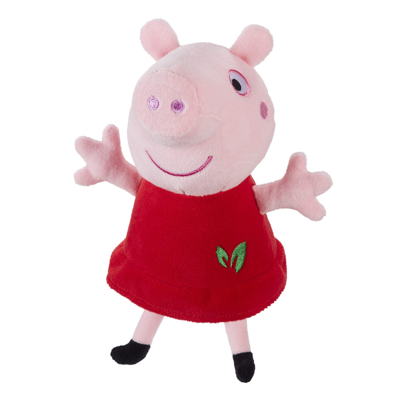 Red Dress Peppa Soft Toy, 100% Recycled Materials, Peppa Pig Gift, Sustainable Toy, Supersoft Plush