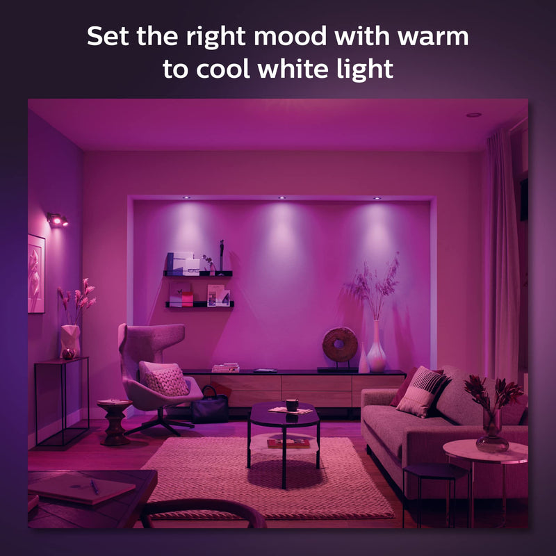 Philips Hue New Centura White and Colour Ambiance Smart Ceiling Light [Round - White] with Bluetooth, Works with Alexa, Google Assistant and Apple Homekit