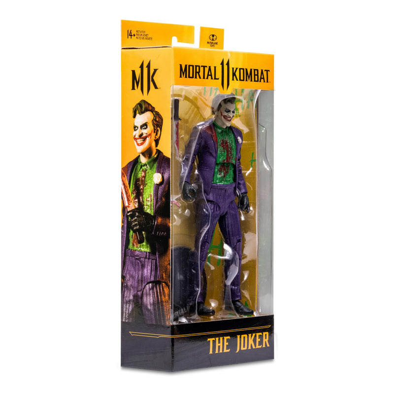 McFarlane Toys, 7-inch The Joker (Bloody) Mortal Kombat 11 Figure with 22 Moving Parts, Collectible Mortal Kombat Figure with collectors stand base – Ages 14+