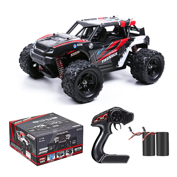 MaxTronic Remote Control Cars, 36KM/H High Speed RC Car,4x4 All Terrain Off Road 1/18 Radio Controlled MonsterTruck, 2.4Ghz Rock Crawler, Rechargeable Fast Drift Cars, Toy Gift for Adults Boys & Kids