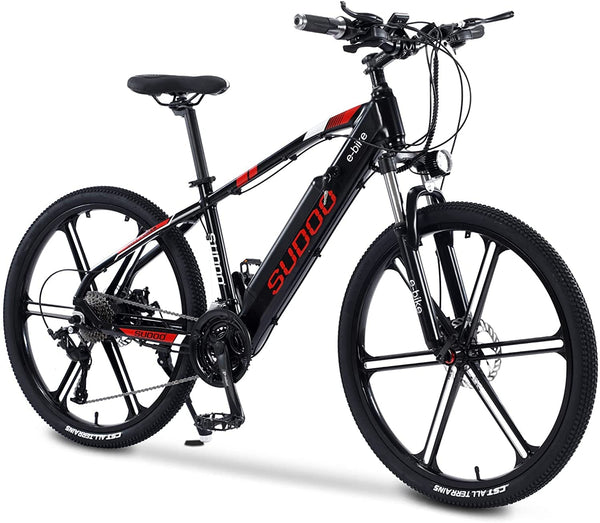 26" Electric Bikes for Adults. 2603 Ebike with 250W High-Speed Mid-Drive Brushless Motor. Electric Bikes Built-in 36V-10.4AH Removable Li-Ion Battery, MICRO 27-Speed, M5 LCD Display, Dual Disc Brake