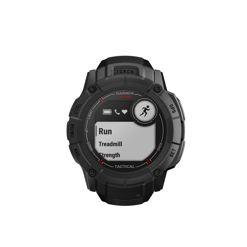 Garmin Instinct 2X SOLAR Tactical Edition, Large Rugged GPS Smartwatch, Built-in Sports Apps and Health Monitoring, Solar Charging, Dedicated Tactical Features and Ultratough Design Features, Black