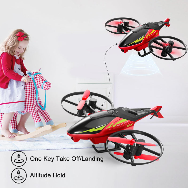 4DRC M3 Helicopter Mini Drone with 1080p Camera for Kids, Remote Control Quadcopter Toys Gifts for Boys Girls with FPV Live Video,3D Flips, Gestures Selfie, Altitude Hold, One Key Start, 2 Batteries