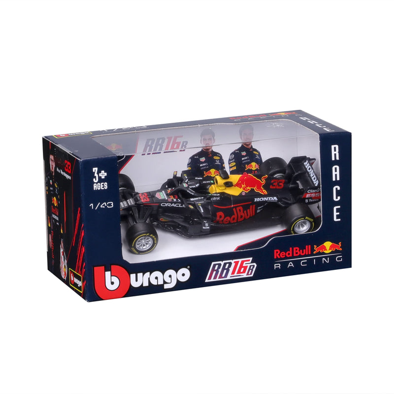 Bburago B18-38055V 1:43 F1 Aston Martin RED Bull Racing RB16B Verstappen, Assorted Colours