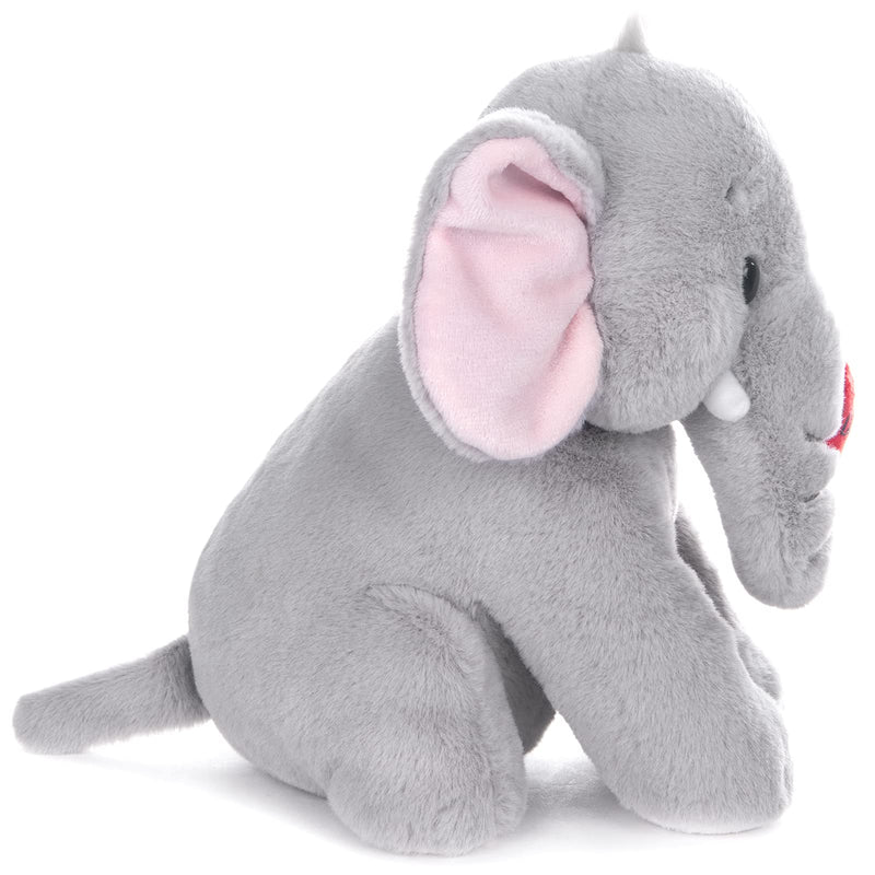 My OLi Plush Elephant Teddy 22cm Soft Elephant with Red Heart Stuffed Animal I Love You Elephant Plush Toys for Babies Kids Boys Girls Lover