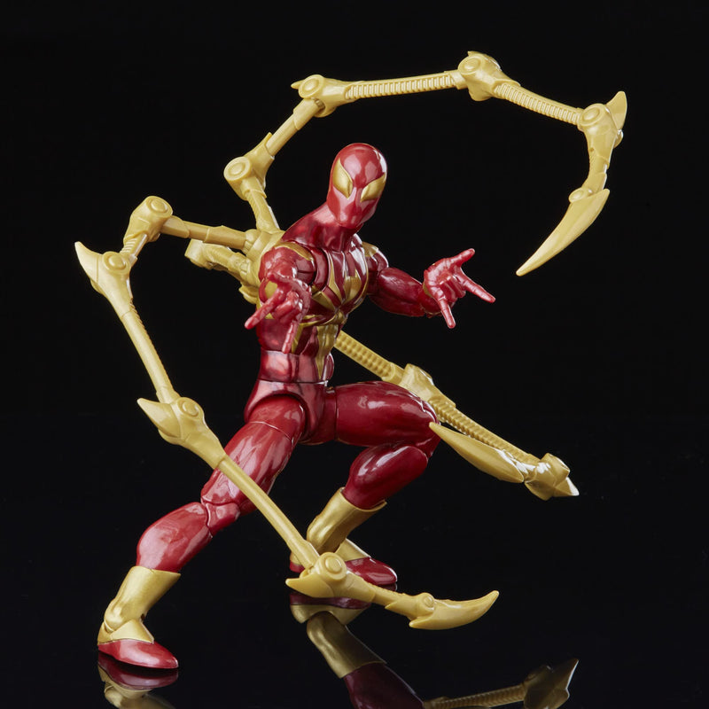 Marvel Hasbro Legends Series Spider-Man 15-cm Iron Spider Action Figure Toy, Includes 2 Accessories, Multicolor,F3455