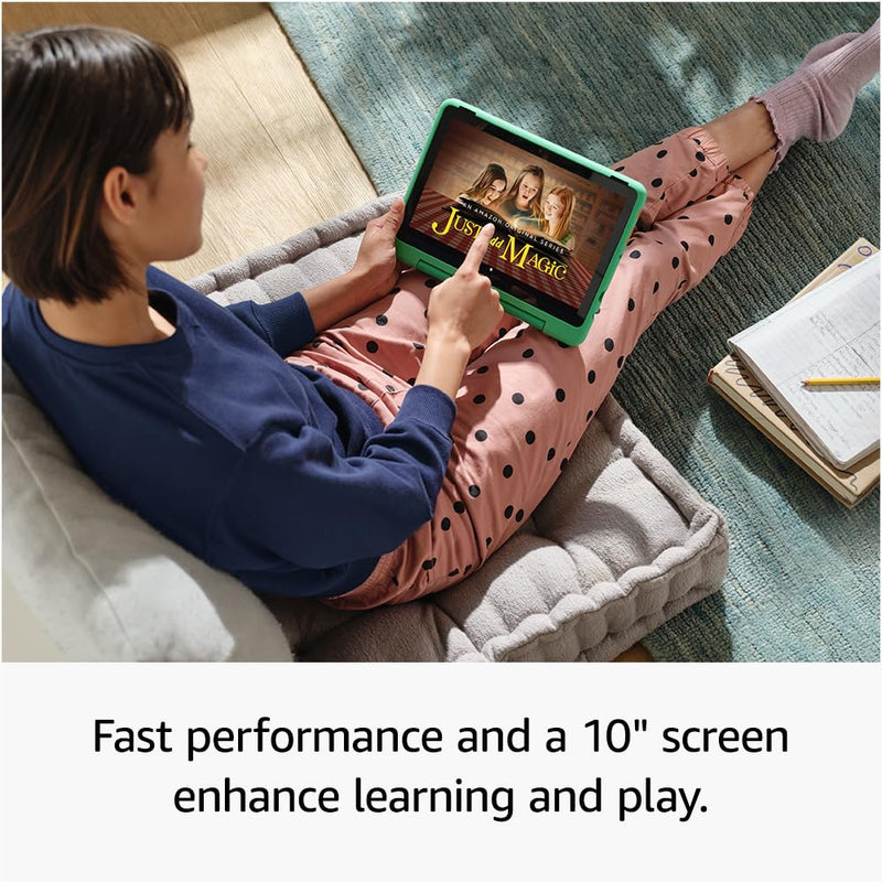 All-new Amazon Fire HD 10 Kids Pro tablet | ages 6–12, 10.1" brilliant screen, long battery life, parental controls, slim case, 2023 release, 32 GB, Nebula