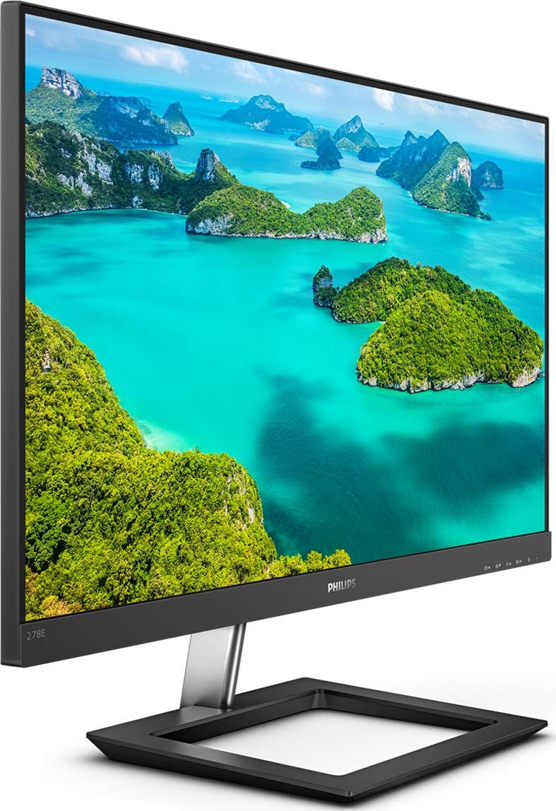 Philips 278E1A - 27 Inch 4K Monitor, 60Hz, 4ms, IPS, Speakers, FlickerFree, Smart Image (3840 x 2160, 350 cd/m², HDMI/DP)