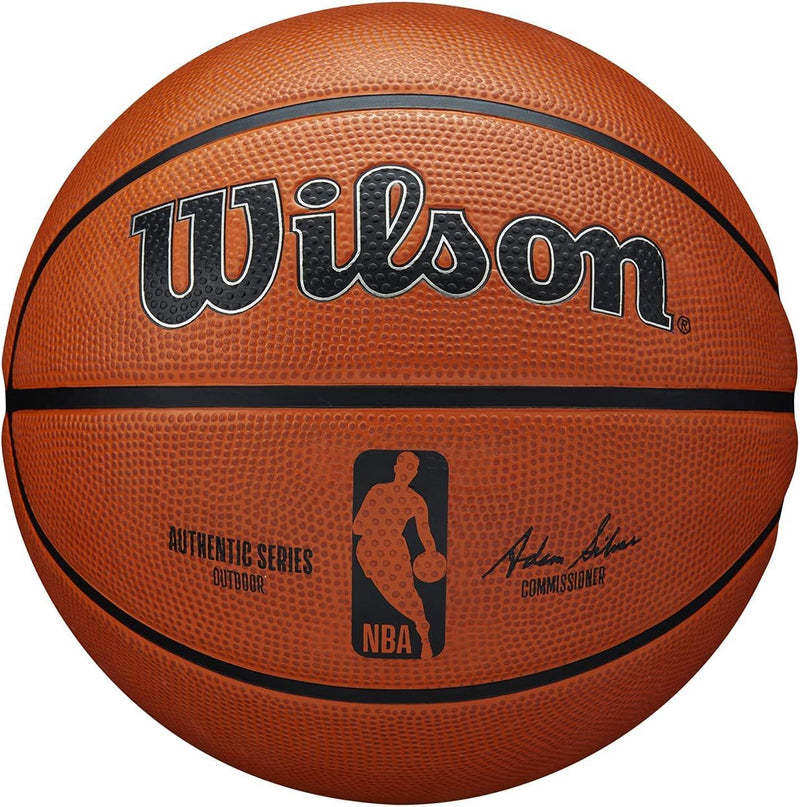 Wilson Basketball, JR NBA DRV Model, Outdoor, Rubber, Size: 4, Brown