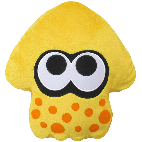 Nintendo Splatoon 2 Squid Cushion - Sun Yellow - official San-Ei plush