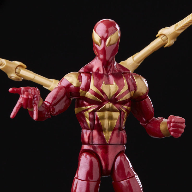 Marvel Hasbro Legends Series Spider-Man 15-cm Iron Spider Action Figure Toy, Includes 2 Accessories, Multicolor,F3455