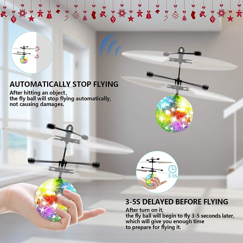 Flying Ball, Kids RC Flying Toys Infrared Induction Models Aircraft Helicopter Ball Kids Gadgets Mini Drone Flying Toys