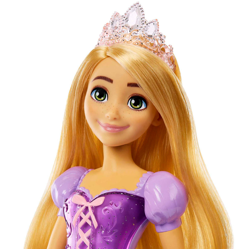 Disney Princess Rapunzel Doll, Tangled Rapunzel in Signature Clothing, Collectible Fashion Doll, Poseable Doll with Blonde Hair, Tiara Crown, Doll Accessories, Toys for Ages 3 and Up, One Doll, HLW03