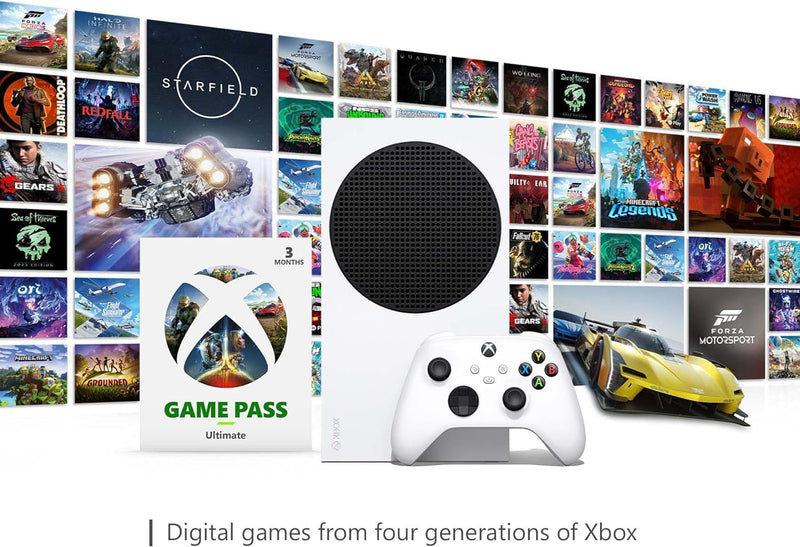 Xbox Series S – Starter Bundle | Next-Gen, All Digital Console | Includes 6 Months of Game Pass Ultimate