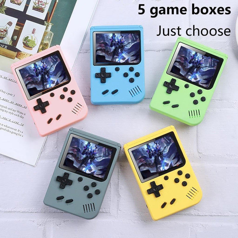 Handheld Games Console Portable Kids Handheld Mini Games Console with 500 Classic Retro Games Rechargeable Battery & 2.4-Inch Color Screen FC Handheld Games for Lovers Adults Kids Boys Best Gifts