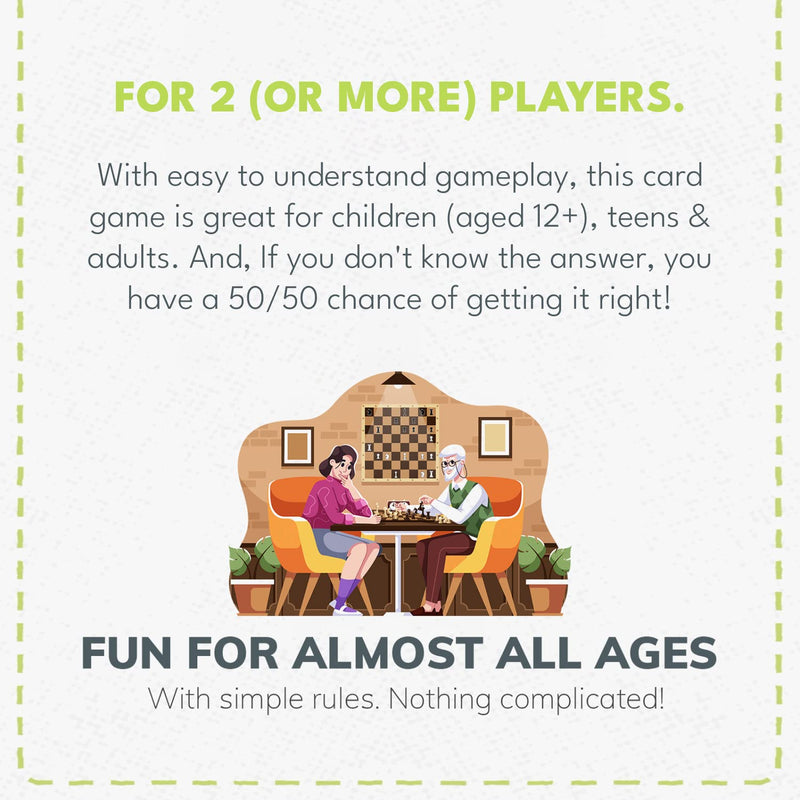 More or Less Card Game- How Good Is Your Judgement? 2+ Players | Adults & Kids |