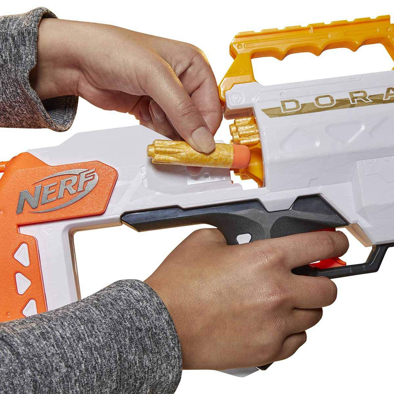 Nerf Ultra Dorado Motorised Blaster, Gold Accents, Fast-Back Loading, 12 Darts, Compatible Only Ultra Darts, 7.62 x 63.5 x 26.67 cm, F2017