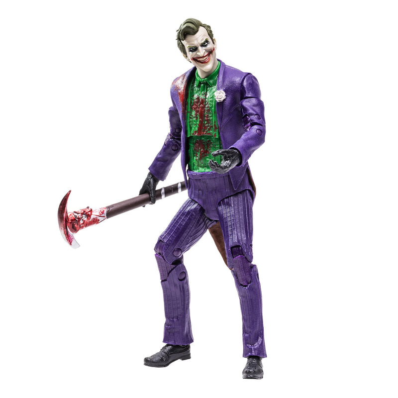 McFarlane Toys, 7-inch The Joker (Bloody) Mortal Kombat 11 Figure with 22 Moving Parts, Collectible Mortal Kombat Figure with collectors stand base – Ages 14+