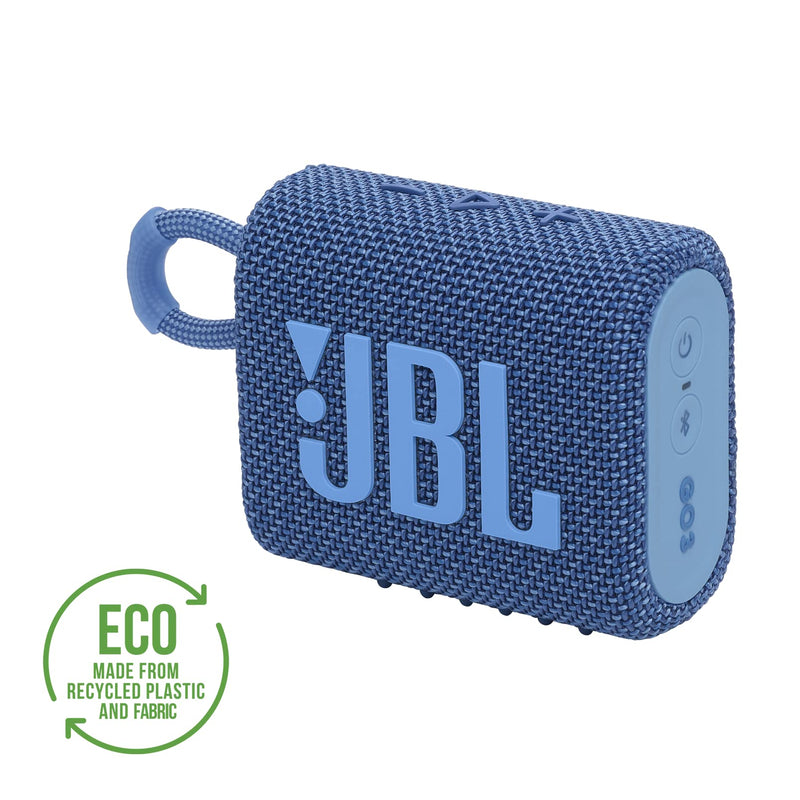 JBL Go 3 Wireless Bluetooth Speaker, Waterproof with 5 Hours of Battery Life, Blue