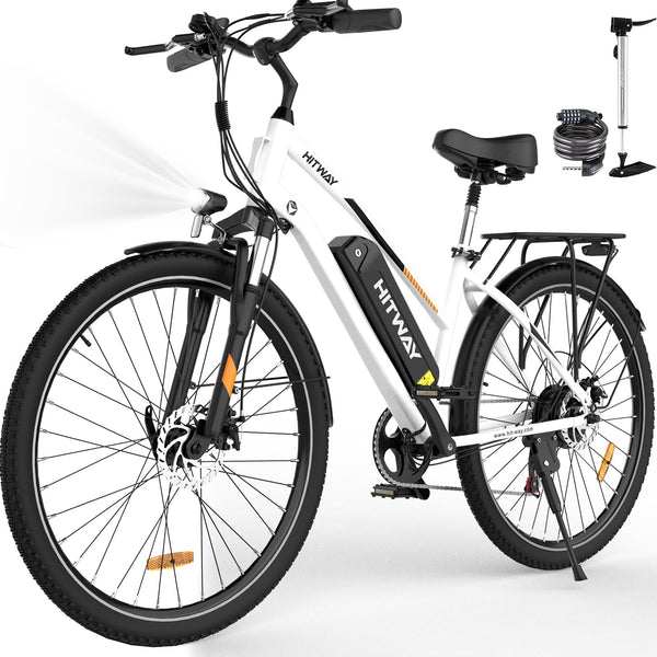 HITWAY Electric Bike for Adults, 28" Electric Bicycle Commute E-bike with 36V 12Ah Removable Battery, 250W Motor, 7-Speed Gear, City E Bike Ebikes Assist Range up to 35-90Km