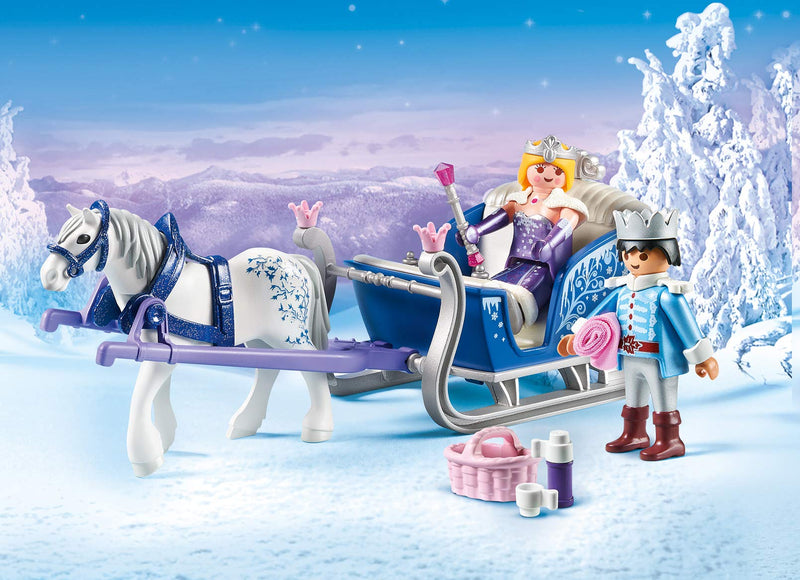 Playmobil 9474 Magic Horse and Sleigh with Royal Couple, Magical World for princes and princesses, Fun Imaginative Role-Play, Playset Suitable for Children Ages 4+