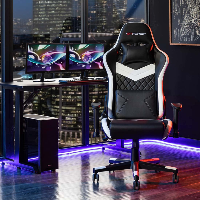 GTFORCE EVO SR Gaming Reclining Sports Racing Office Swivel Desk PC CAR Faux Leather Chair