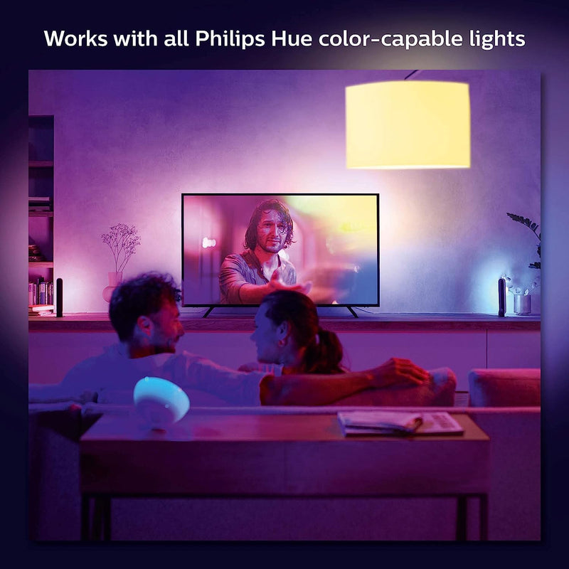 Philips Hue Gradient Lightstrip for 75 Inch TV, Sync with Media and Gaming, Smart Entertainment LED Lighting with Voice Control, Compatible with Alexa, Google Assistant and Apple HomeKit