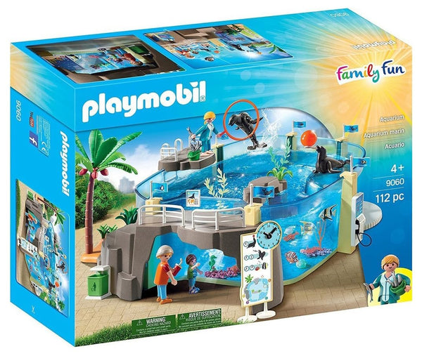 PlayMOBIL 9060 Family Fun Aquarium with Fillable Water Enclosure, Fun Imaginative Role-Play, PlaySets Suitable for Children Ages 4+