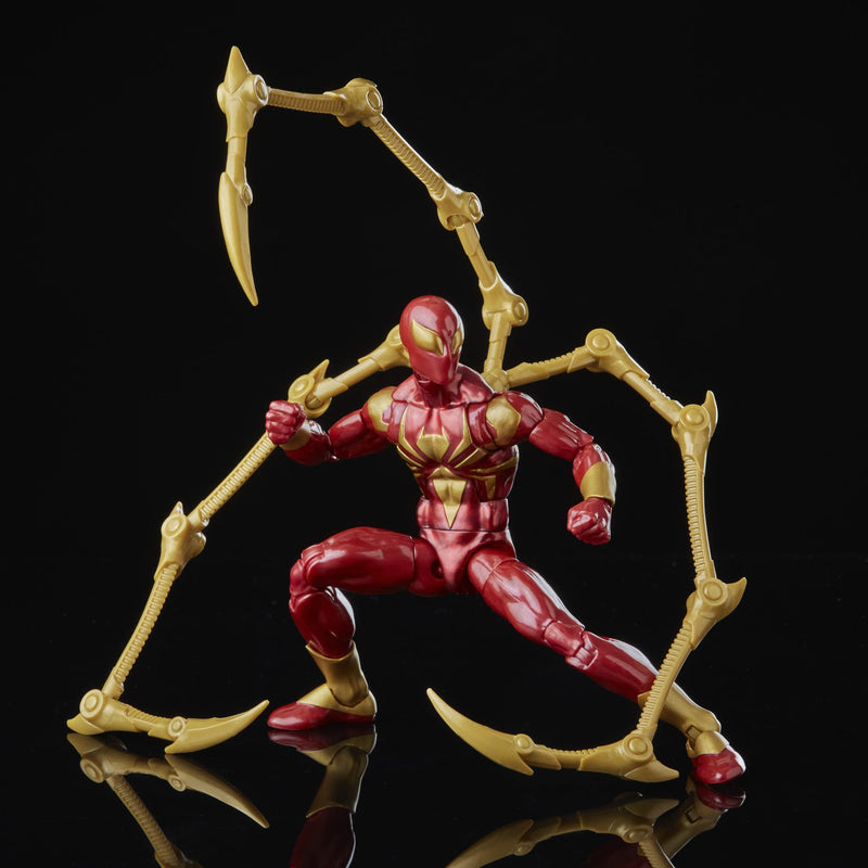 Marvel Hasbro Legends Series Spider-Man 15-cm Iron Spider Action Figure Toy, Includes 2 Accessories, Multicolor,F3455