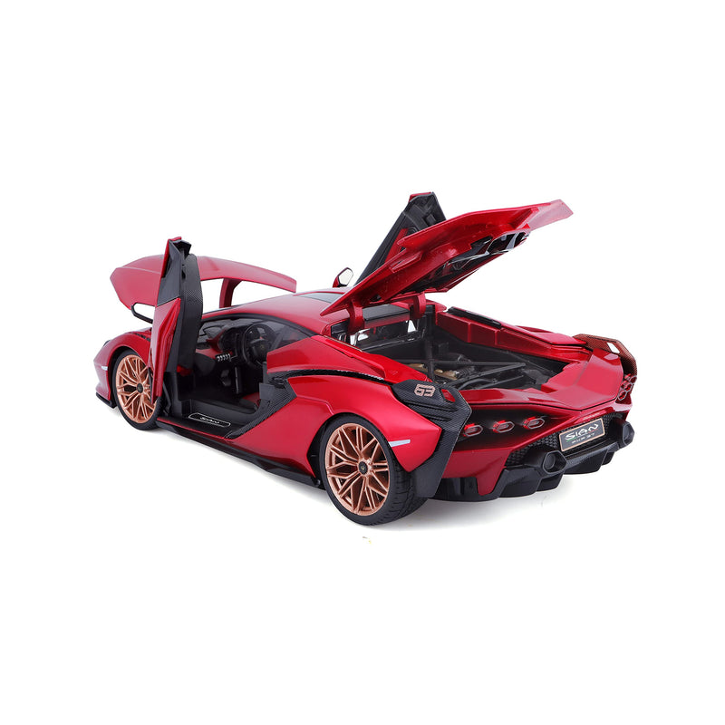 Bburago B18-11046R Lamborghini SIAN 1:18 Scale Die-Cast Collectible Car, Assorted Colours