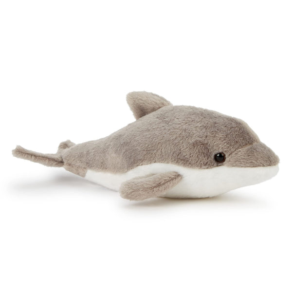 Zappi Co Plush Children's Stuffed Soft Cuddly Plush Toy-Part of Safari Animals Collection, Perfect for Kids (25cm Depth)(Dolphin)