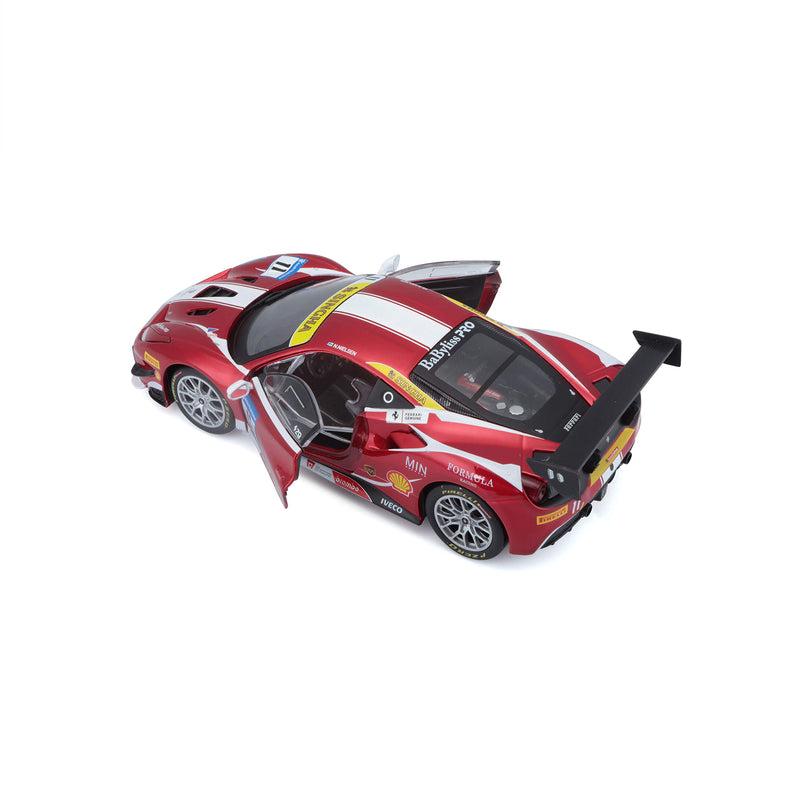 Bburago B18-26308 Ferrari 488 Challenge (2017) 1:24 Scale Die-Cast Collectible Race car, red